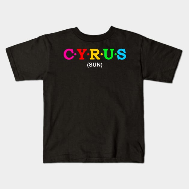 Cyrus - Sun. Kids T-Shirt by Koolstudio